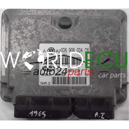 CALCULATEUR MOTEUR VW VOLKSWAGEN GOLF BORA 1.6 AZD 036 906 034 CN, 036906034CN, 61600.612.03, IAW4MV.GC, IAW4MVGC