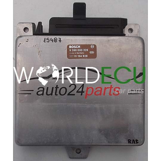 CALCULATEUR MOTEUR OPEL BOSCH 0 280 000 326, 0280000326, GM 90 194 928, 90194928