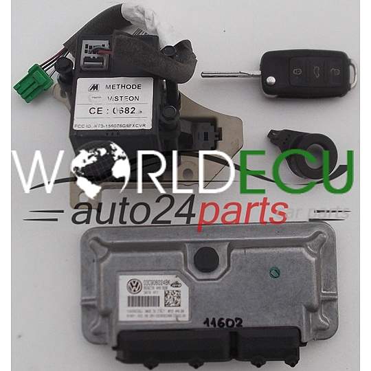 ECU ENGINE CONTROLLER SEAT IBIZA 1.4 03C906024BK, 03C 906 024 BK, 03C906024BH, 03C 906 024 BH, MY2 4HV.BK, 61601.502.04 CR1, 6160150204