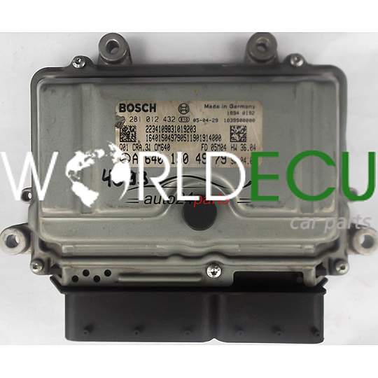 БЛОК УПРАВЛЕНИЯ ДВИГАТЕЛЕМ MERCEDES A6401504979, 6401504979, A 640 150 49 79 BOSCH 0281012432, 0 281 012 432